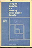 Book Theory And Application Of A Bottom-up Syntax-directed Translator (acm Monograph Series) free