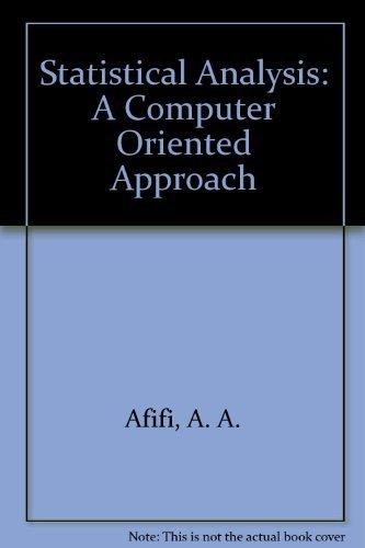 Book Statistical Analysis, Second Edition: A Computer Oriented Approach free