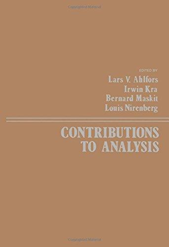Book Contributions to Analysis. A Collection of Papers Dedicated to Lipman Bers free