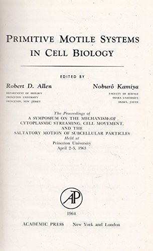 Book Primitive Motile Systems In Cell Biology : Proceedings free