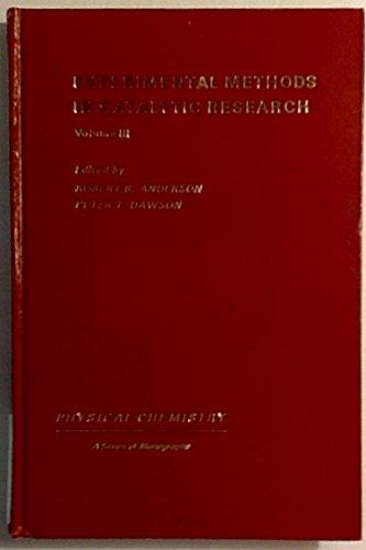 Book Experimental Methods In Catalytic Research: V. 3 free