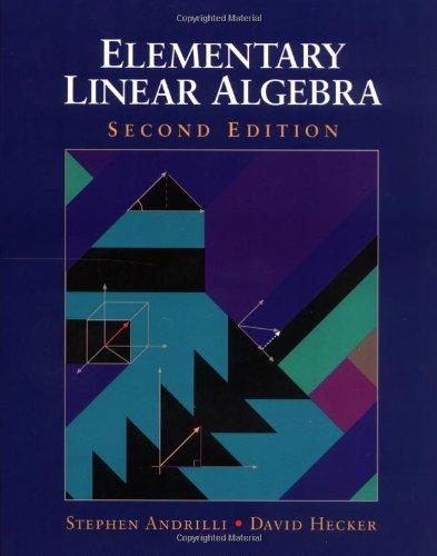 Book Elementary Linear Algebra, Second Edition free