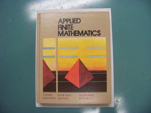 Book Applied Finite Mathematics free