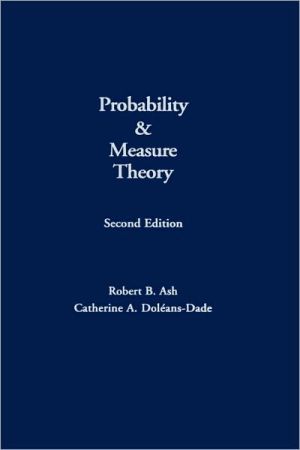 Book Probability and Measure Theory free