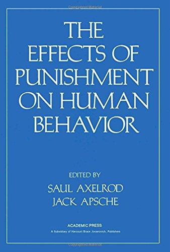 Book The Effects of Punishment on Human Behavior free
