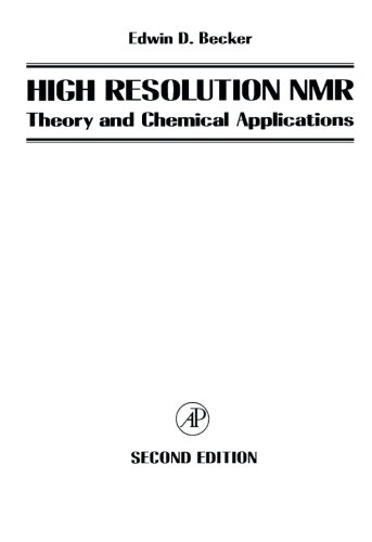 Book High Resolution NMR : Theory and Chemical Applications free
