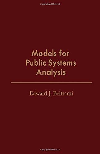 Book Models for Public Systems Analysis (Operations research and industrial engineering) free