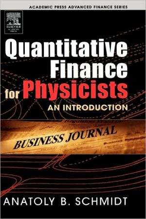 Book Quantitative Finance for Physicists: An Introduction (Academic Press Advanced Finance) free