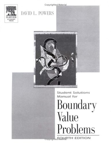 Book Student Solutions Manual for Boundary Value Problems, Fourth Edition free