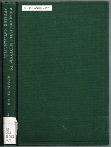 Book Probabilistic Methods in Applied Mathematics. Volume 2 free