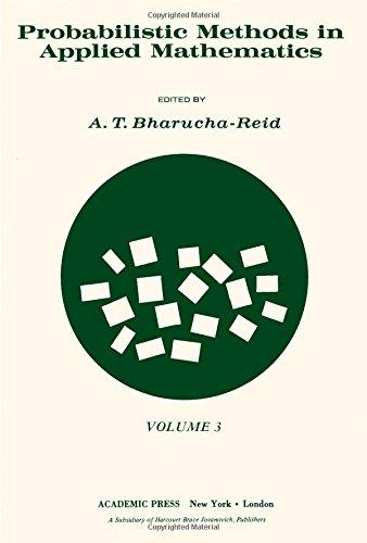 Book Probablistic Methods In Applied Mathemat (v. 3) free