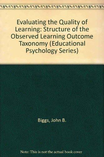 Book Evaluating the Quality of Learning (Educational Psychology Series) free