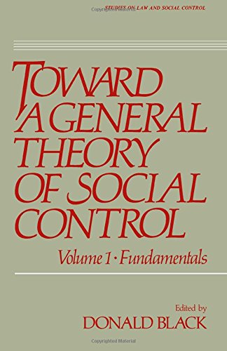 Book Toward a general theory of social control (Studies on law and social control) free