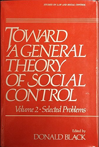 Book Toward a General Theory of Social Control: Selected Problems free
