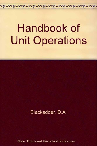 Book A Handbook Of Unit Operations free
