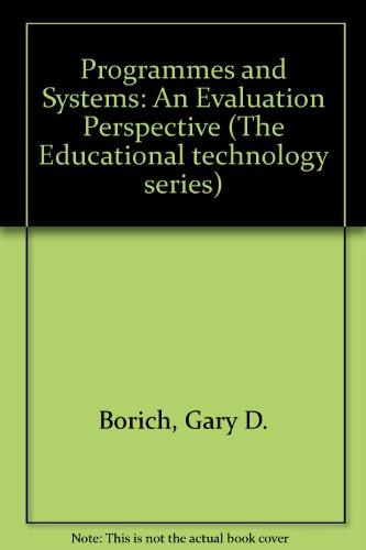 Book Programs and Systems, an Evaluation Perspective free
