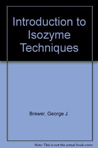 Book An Introduction To Isozyme Techniques free