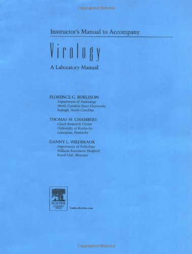 Book Virology: A Laboratory Manual (instructor's Manual) free
