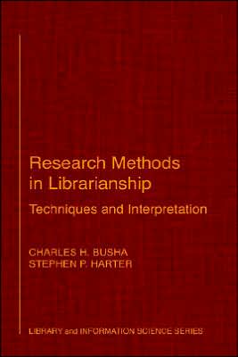 Book Research Methods in Librarianship: Techniques and Interpretation (Library and Information Science) free