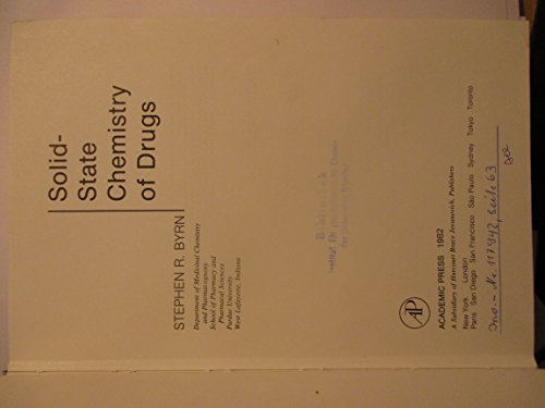 Book Solid state chemistry of drugs free