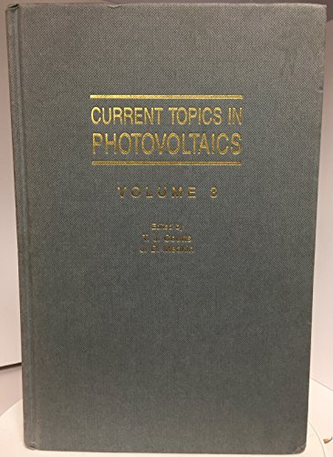 Book Current Topics In Photovoltaics, Volume 3 free