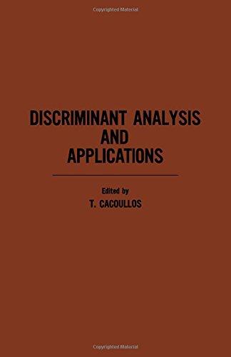 Book Discriminant analysis and applications free