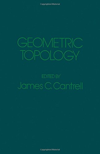 Book Geometric topology: Proceedings of the 1977 Georgia Topology Conference held in Athens, Georgia, August 1-12, 1977 free