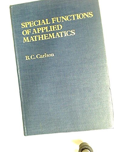 Book Special functions of applied mathematics free