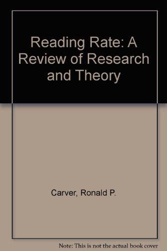 Book Reading Rate: A Review of Research and Theory free
