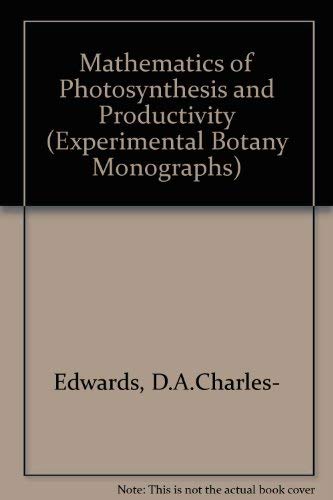 Book Mathematics of Photosynthesis and Productivity (Experimental botany) free