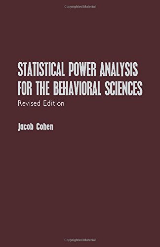 Book Statistical Power Analysis for the Behavioral Sciences free