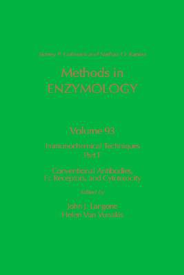 Book Immunochemical Techniques, Part F: Conventional Antibodies, Fc Receptors, and Cytotoxicity (Volume 93) (Methods in Enzymology, Volume 93) free