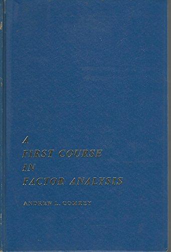 Book A first course in factor analysis free