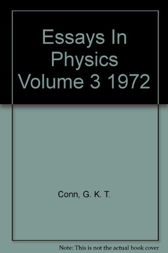 Book Essays In Physics free