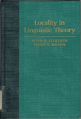 Book Locality In Linguistic Theory free