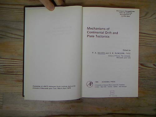 Book Mechanisms Of Continental Drift And Plate Tectonics free