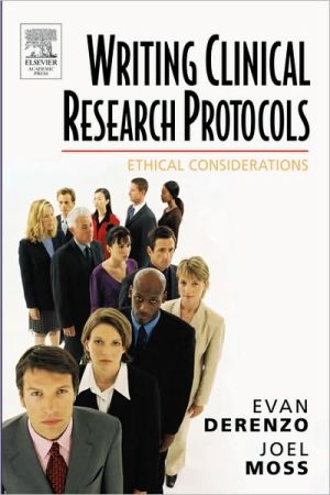 Book Writing Clinical Research Protocols: Ethical Considerations free