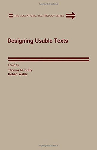 Book Designing Usable Texts (Educational Technology Series) free
