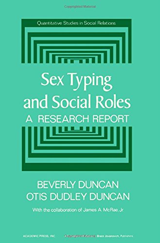 Book Sex typing and social roles: A research report (Quantitative studies in social relations) free