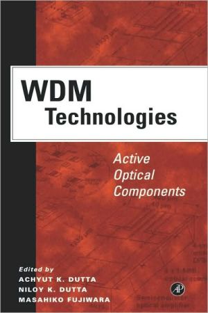 Book WDM Technologies: Active Optical Components (Optics and Photonics) free