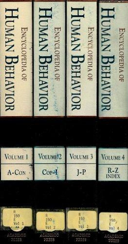 Book Encyclopedia of Human Behavior, Volume 3 free