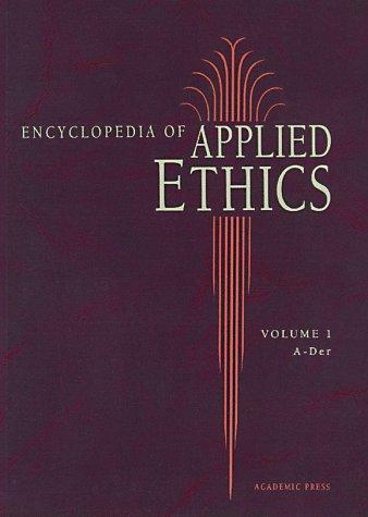 Book Encyclopedia of Applied Ethics free