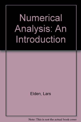 Book Numerical Analysis: An Introduction free