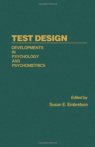 Book Test Design: Developments in Psychology and Psychometrics free