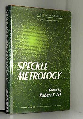 Book Speckle metrology (Quantum electronics--principles and applications) free