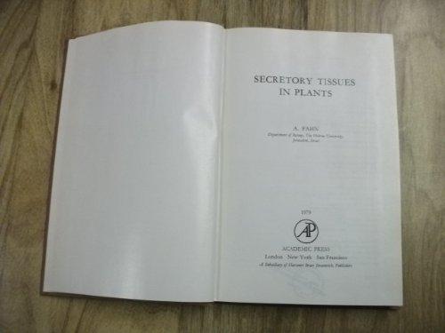 Book Secretory Tissues in Plants free
