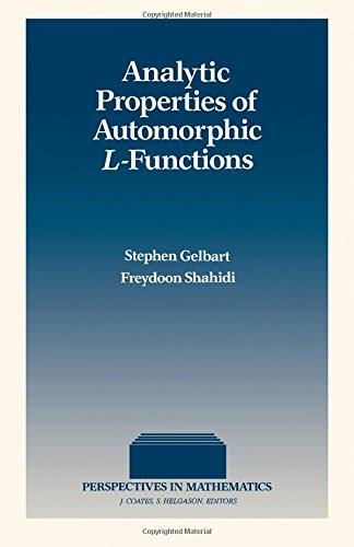 Book Analytic Properties of Automorphic L-Functions (Perspectives in Mathematics) free