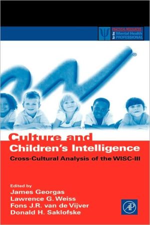 Book Culture and Children's Intelligence: Cross-Cultural Analysis of the WISC-III free