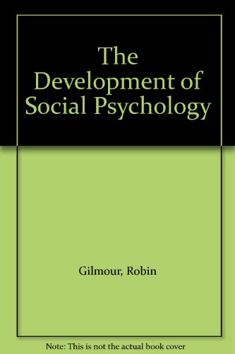 Book The Development Of Social Psychology free