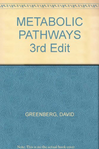 Book Metabolic Pathways 3rd Edit free